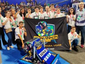 Equipe Canintech conquistou o passaporte para Houston (EUA) ao vencer torneio de robótica em Brasília  - Foto por: Assessoria